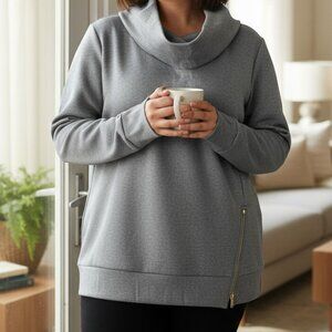 ADDISON BAY Everyday pullover color grey size xl